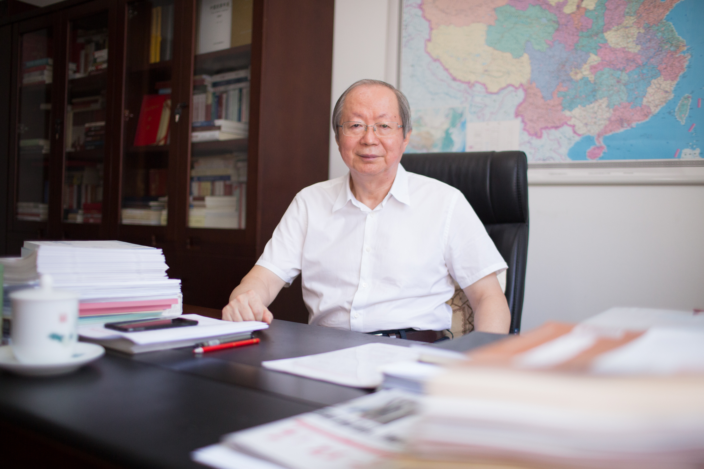 中國經(jīng)濟體制改革研究會會長、十二屆全國人大財經(jīng)委副主任委員、國家發(fā)展改革委原副主任彭森   澎湃新聞記者 權(quán)義 圖